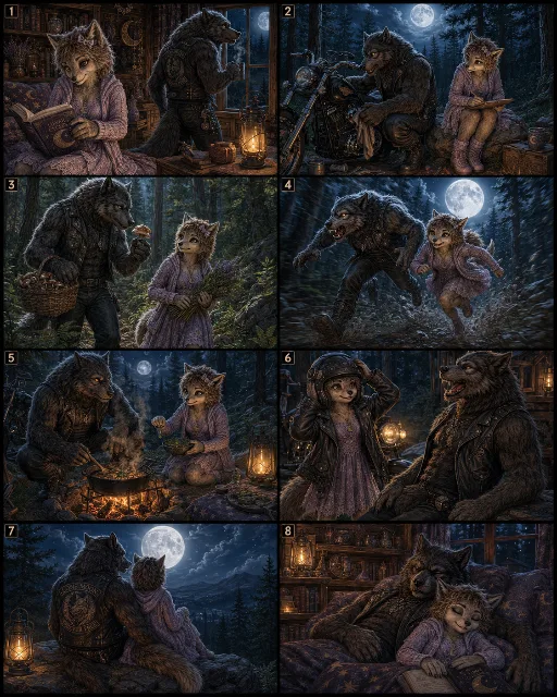 two werewolves living at full moon or full of life?